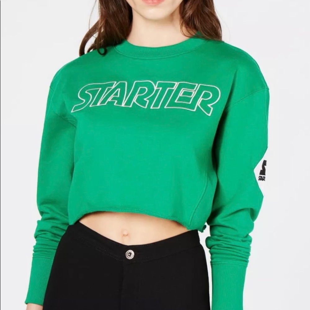 Starter crop sweater